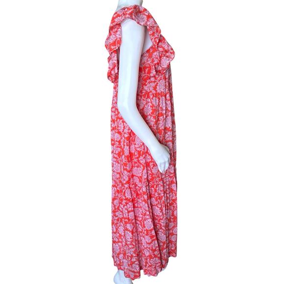 Free People Women's Dress Bonita Printed Midi Sundress Pop Combo Size Small - Picture 2 of 12